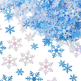 6 сумки 3 стили 2 цвета пластиковое конфетти, снежинка, для празднования рождественской вечеринки