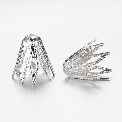 Шапочки и конусы для бусин, латунные