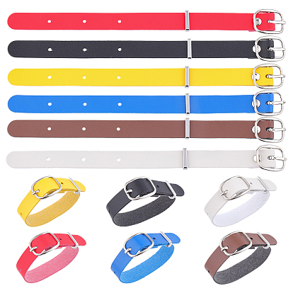 12 шт 6 цвета ремни для багажных бирок из искусственной кожи, держатели именной бирки для чемодана