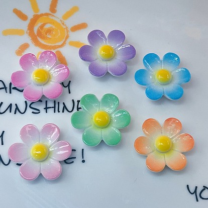 Кабошоны из непрозрачной смоляной эмали, подсолнечник