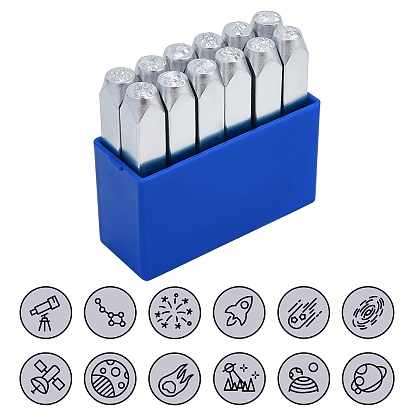Eisen-Metall-Stempel-Siegel, zum Bedrucken von Metall, Kunststoff Plastik, Holz, Leder, Ozean themenorientiertes Muster