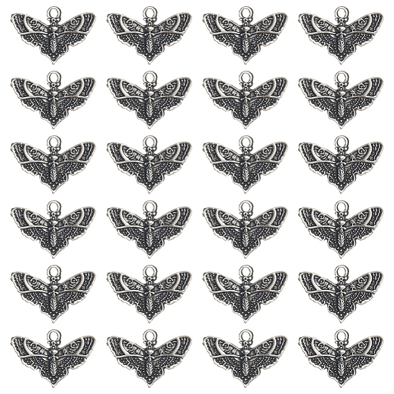 Сплавочные подвески тибетского стиля, без кадмия и без свинца, бабочки прелести