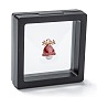 Square Transparent PE Thin Film Suspension Jewelry Display Stands, with Polyester Ribbon & Paper Outer Box, for Ring Necklace Bracelet Earring Storage