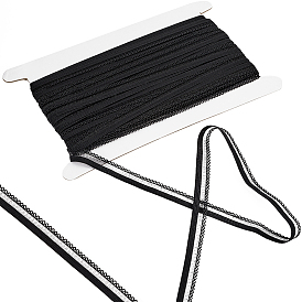 25m трикотажная леска нейлоновая эластичная кружевная отделка, Эластичная цветочная кружевная лента для шитья украшения