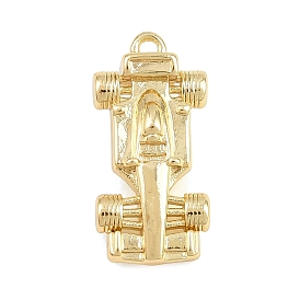 Colgantes de latón, amuletos de coches de carreras