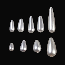 ABS Plastic Beads imitation shell pearl, Teardrop