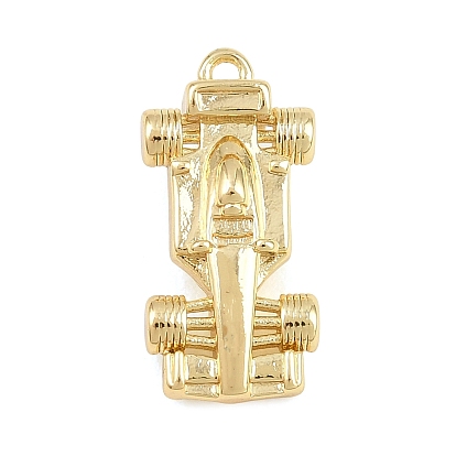 Colgantes de latón, amuletos de coches de carreras