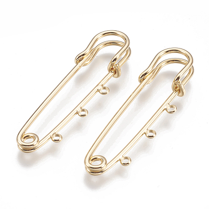 Железная фурниутра для броши, контакты килт, без никеля , реальный 18 k позолоченный