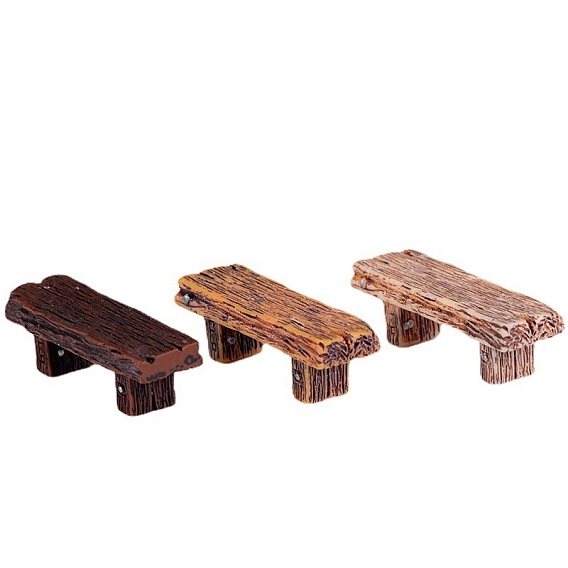 Скамейки из смолы, мини-мебель, украшение сада кукольного домика