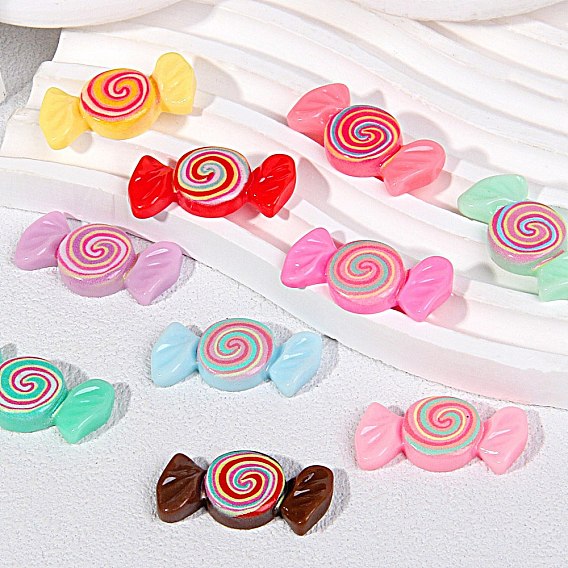 Непрозрачные смоляные кабошоны, конфеты