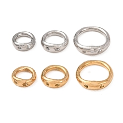 304 Stainless Steel Linking Rings, Ring Shape with 2-Loop
