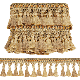 6.25m полиэстеровые ленты-кисточки, украшение портьеры