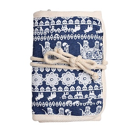 Rouleau de sac vide en polyester pour kits d'outils au crochet, accessoires de tricot bricolage