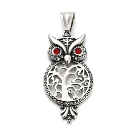 316 хирургические подвески из нержавеющей стали, со стразами, сова прелести