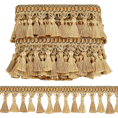 6.25m полиэстеровые ленты-кисточки, украшение портьеры