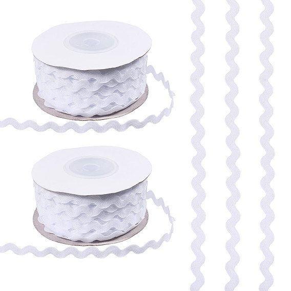 2 рулоны полиэфирной ленты, волнистый изогнутый край