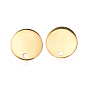 304 Stainless Steel Stud Earring Findings, with Flat Plate, Ear Nuts/Earring Backs, Flat Round