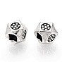 925 perles en argent sterling, polygone