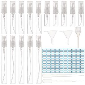 Gorgecraft Perfume Dispensing Kits, including Mini Refillable Glass Spray Bottles, Plastic Spring Trasfer Pipettes & Funnels, Label Paster