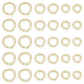 30 шт. 3 стили 304 открытые соединительные кольца из нержавеющей стали для плетения кольчуги, витых круглых