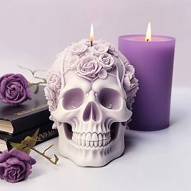 Skull Shape Candle DIY Food Grade Silicone Mold, For Candle Making