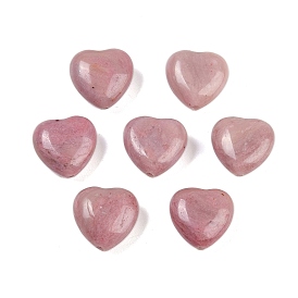 Natural Rhodonite Beads, Heart