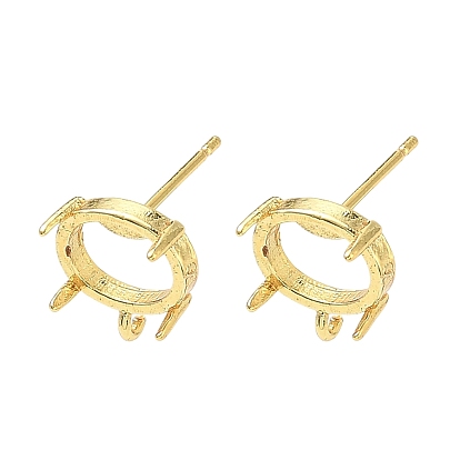 Изделия из латуни, овальные, с заготовкой для кольца-коготь, стойки покрытие, долговечный, без кадмия и без свинца, с петлей