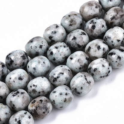 Jaspe de sésame naturel / perles de jaspe kiwi, baril