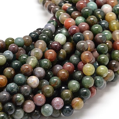 Natural Indian Agate Bead Strands