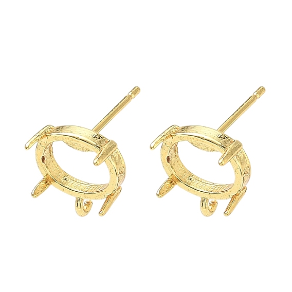 Изделия из латуни, овальные, с заготовкой для кольца-коготь, стойки покрытие, долговечный, без кадмия и без свинца, с петлей