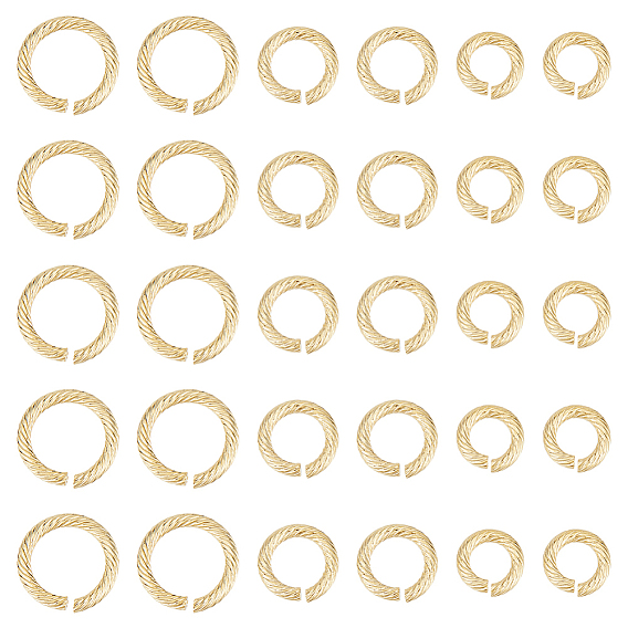 30 шт. 3 стили 304 открытые соединительные кольца из нержавеющей стали для плетения кольчуги, витых круглых