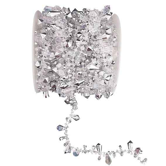 1 цепочки из бусин ручной работы в форме капли из смолы, с катушкой, несварные