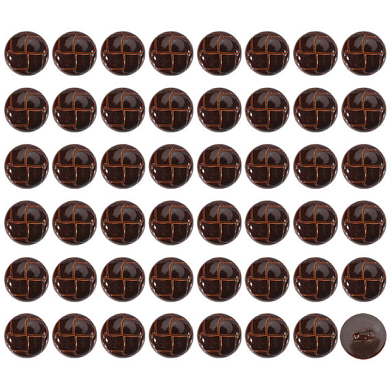 Пластиковые кнопки 1-отверстие, полукруглый