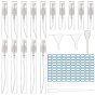 Perfume Dispensing Kits, including Mini Refillable Glass Spray Bottles, Plastic Spring Trasfer Pipettes & Funnels, Label Paster
