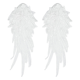 Аппликации из полиэстерового кружева с вышивкой в виде крыльев, шитье украшений, аксессуары для костюмов своими руками