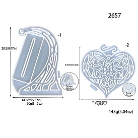 Food Grade DIY Display Silicone Molds, Resin Casting Molds, Heart