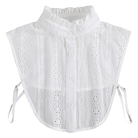 Съемная хлопковая женская рубашка с накладным воротником, отделка горловины своими руками аксессуары для одежды