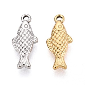 304 подвески из нержавеющей стали, рыба, ионное покрытие (ip)