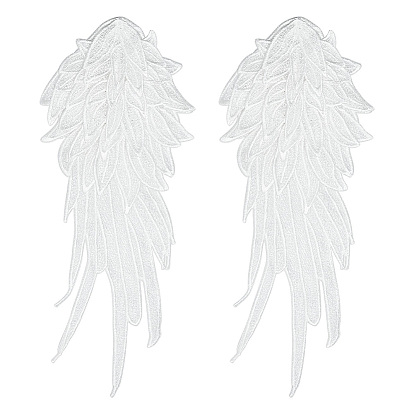 Аппликации из полиэстерового кружева с вышивкой в виде крыльев, шитье украшений, аксессуары для костюмов своими руками