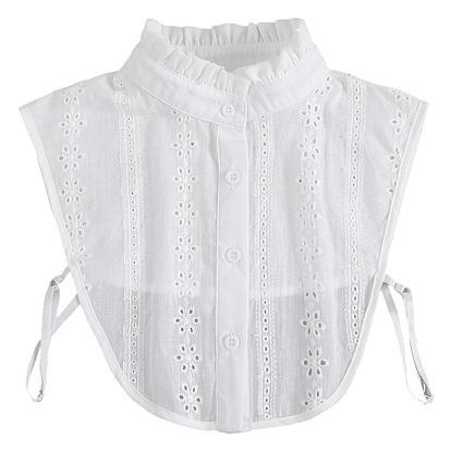 Съемная хлопковая женская рубашка с накладным воротником, отделка горловины своими руками аксессуары для одежды