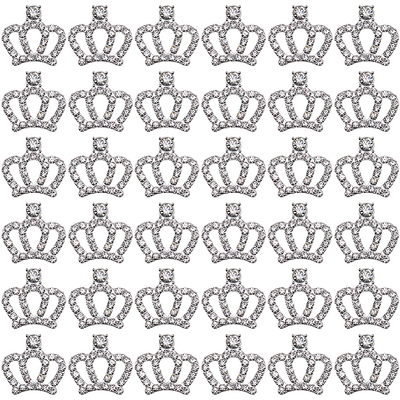 50шт. смоляные стразы-кабошоны, корона