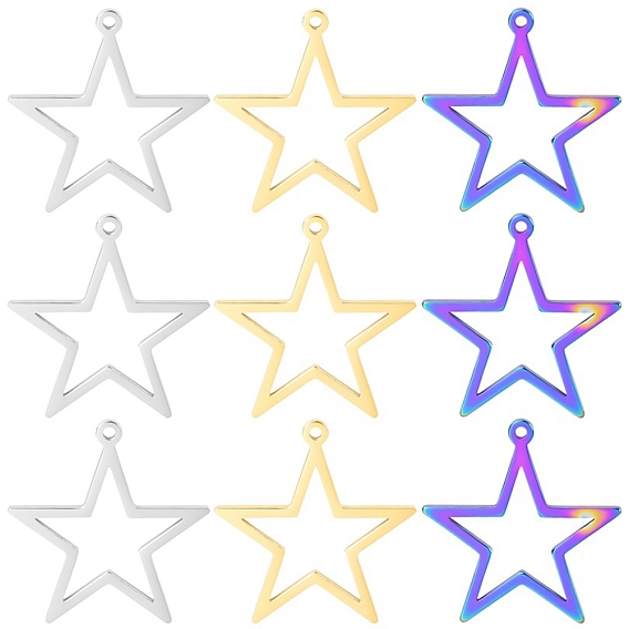 304 подвески из нержавеющей стали, звезда очарование