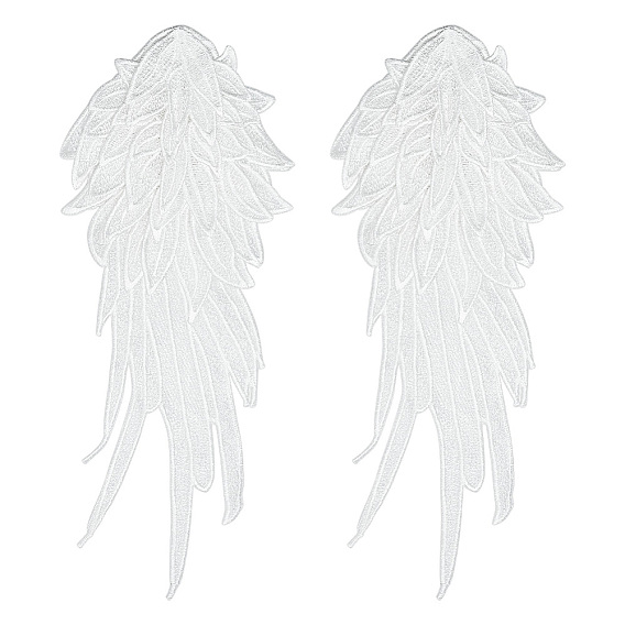 Аппликации из полиэстерового кружева с вышивкой в виде крыльев, шитье украшений, аксессуары для костюмов своими руками