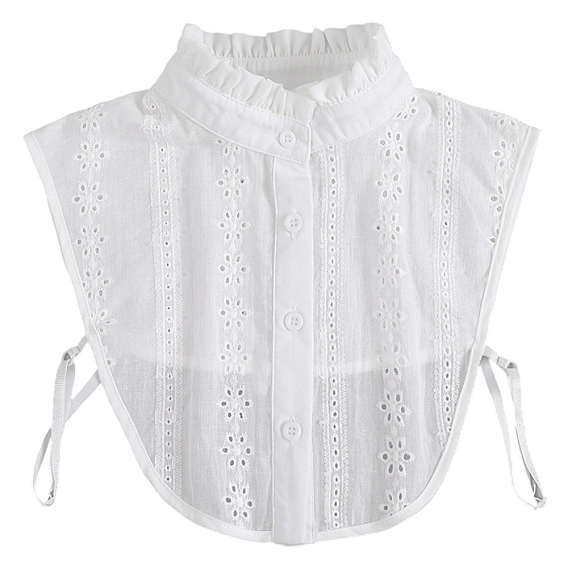 Съемная хлопковая женская рубашка с накладным воротником, отделка горловины своими руками аксессуары для одежды