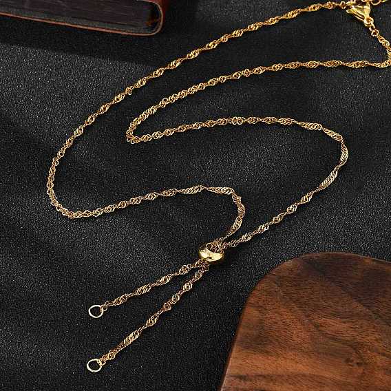 304 нержавеющая сталь сингапур цепи ожерелье решений, с 304 из нержавеющей стали Lobster Claw застежками