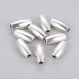 Tibetan Silver Alloy Rice Beads, Lead Free and Cadmium Free