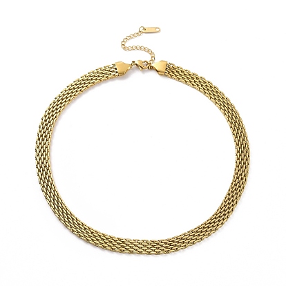 304 Stainless Steel Mesh Chain Necklace for Men Women