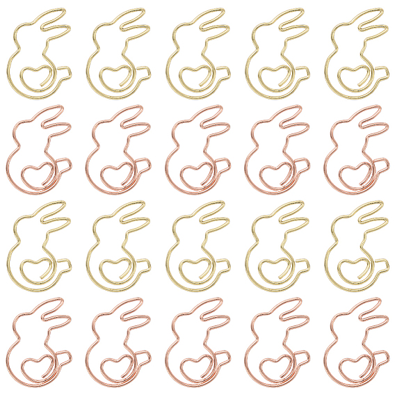 40 шт 2 цвета железные скрепки, клипсы для закладок