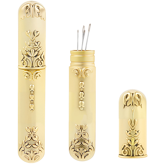 Коробка для швейных игл из цинкового сплава, держатель для иглы для ручного шитья