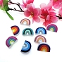 Food Grade Eco-Friendly Silicone Focal Beads, Chewing Beads For Teethers, DIY Nursing Necklaces Making, Rainbow